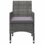 vidaXL Juego de comedor para jardín de 5 piezas gris vidaXL Juego de comedor para jardín de 5 piezas gris