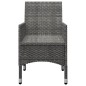 vidaXL Juego de comedor para jardín de 5 piezas gris vidaXL Juego de comedor para jardín de 5 piezas gris