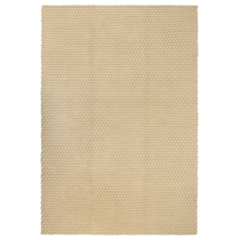 vidaXL Alfombra rectangular algodón natural 160x230 cm vidaXL Alfombra rectangular algodón natural 160x230 cm
