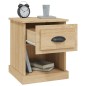vidaXL Mesitas de noche 2 uds madera contrachapada roble 39x39x47,5 cm vidaXL Mesitas de noche 2 uds madera contrachapada roble 39x39x47,5 cm