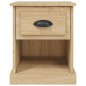 vidaXL Mesitas de noche 2 uds madera contrachapada roble 39x39x47,5 cm vidaXL Mesitas de noche 2 uds madera contrachapada roble 39x39x47,5 cm
