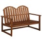 vidaXL Banco de jardín 110 cm madera de acacia maciza vidaXL Banco de jardín 110 cm madera de acacia maciza