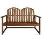 vidaXL Banco de jardín 110 cm madera de acacia maciza vidaXL Banco de jardín 110 cm madera de acacia maciza