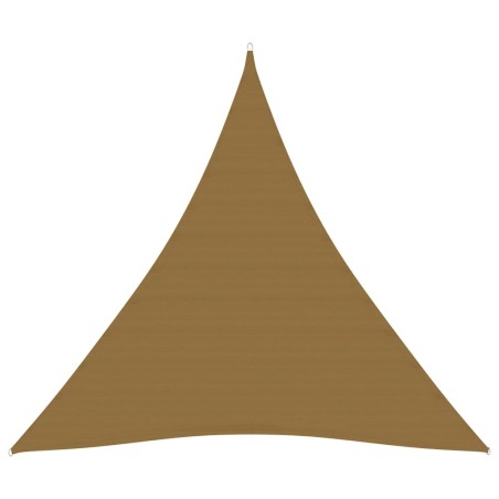 vidaXL Toldo de vela gris taupe HDPE 160 g/m² 4,5x4,5x4,5 m