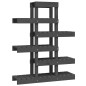 vidaXL Soporte para plantas madera maciza pino gris 85x25x109,5 cm vidaXL Soporte para plantas madera maciza pino gris 85x25x109,5 cm
