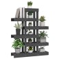 vidaXL Soporte para plantas madera maciza pino gris 85x25x109,5 cm vidaXL Soporte para plantas madera maciza pino gris 85x25x109,5 cm