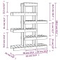 vidaXL Soporte para plantas madera maciza pino gris 85x25x109,5 cm vidaXL Soporte para plantas madera maciza pino gris 85x25x109,5 cm