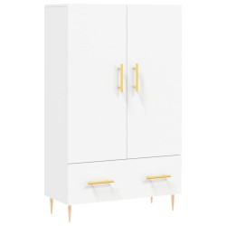 vidaXL Aparador alto madera de ingeniería blanco 69,5x31x115 cm