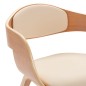 vidaXL Sillas de comedor 6 unidades madera curvada y cuero sintético vidaXL Sillas de comedor 6 unidades madera curvada y cuero sintético