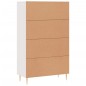 vidaXL Aparador alto madera de ingeniería blanco 69,5x31x115 cm