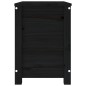 vidaXL Caja de almacenaje madera maciza de pino negro 60x32x45,5 cm vidaXL Caja de almacenaje madera maciza de pino negro 60x32x45,5 cm