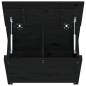 vidaXL Caja de almacenaje madera maciza de pino negro 60x32x45,5 cm vidaXL Caja de almacenaje madera maciza de pino negro 60x32x45,5 cm