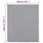 vidaXL Sábana bajera jersey algodón gris 160x200 cm vidaXL Sábana bajera jersey algodón gris 160x200 cm