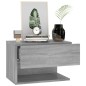 vidaXL Mesita de noche de pared 2 uds color gris Sonoma vidaXL Mesita de noche de pared 2 uds color gris Sonoma