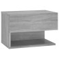 vidaXL Mesita de noche de pared 2 uds color gris Sonoma vidaXL Mesita de noche de pared 2 uds color gris Sonoma
