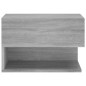 vidaXL Mesita de noche de pared 2 uds color gris Sonoma vidaXL Mesita de noche de pared 2 uds color gris Sonoma