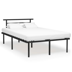 vidaXL Estructura de cama de metal negro 120x200 cm