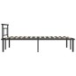 vidaXL Estructura de cama de metal negro 120x200 cm