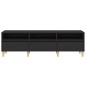 vidaXL Mueble de TV madera contrachapada negro 150x30x44,5 cm vidaXL Mueble de TV madera contrachapada negro 150x30x44,5 cm