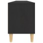 vidaXL Mueble de TV madera contrachapada negro 150x30x44,5 cm vidaXL Mueble de TV madera contrachapada negro 150x30x44,5 cm