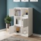 vidaXL Aparador alto de madera maciza de pino blanco 74x35x117 cm
