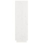vidaXL Aparador alto de madera maciza de pino blanco 74x35x117 cm