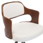 vidaXL Sillas de comedor giratorias 6 uds madera curvada cuero blanco vidaXL Sillas de comedor giratorias 6 uds madera curvada cuero blanco