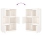 vidaXL Aparador alto de madera maciza de pino blanco 74x35x117 cm