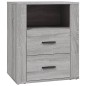 vidaXL Mesita de noche madera contrachapada gris Sonoma 50x36x60 cm vidaXL Mesita de noche madera contrachapada gris Sonoma 50x36x60 cm