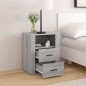 vidaXL Mesita de noche madera contrachapada gris Sonoma 50x36x60 cm vidaXL Mesita de noche madera contrachapada gris Sonoma 50x36x60 cm