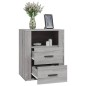 vidaXL Mesita de noche madera contrachapada gris Sonoma 50x36x60 cm vidaXL Mesita de noche madera contrachapada gris Sonoma 50x36x60 cm