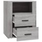 vidaXL Mesita de noche madera contrachapada gris Sonoma 50x36x60 cm vidaXL Mesita de noche madera contrachapada gris Sonoma 50x36x60 cm