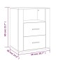 vidaXL Mesita de noche madera contrachapada gris Sonoma 50x36x60 cm vidaXL Mesita de noche madera contrachapada gris Sonoma 50x36x60 cm