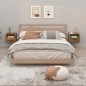 vidaXL Mesitas de noche de pared 2 uds roble ahumado 50x36x40 cm vidaXL Mesitas de noche de pared 2 uds roble ahumado 50x36x40 cm
