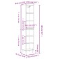 vidaXL Aparador alto madera contrachapada blanco 34,5x32,5x180 cm vidaXL Aparador alto madera contrachapada blanco 34,5x32,5x180 cm