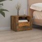 vidaXL Mesitas de noche de pared 2 uds roble ahumado 50x36x40 cm vidaXL Mesitas de noche de pared 2 uds roble ahumado 50x36x40 cm