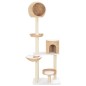vidaXL Rascador para gatos de hierba marina con poste de sisal 