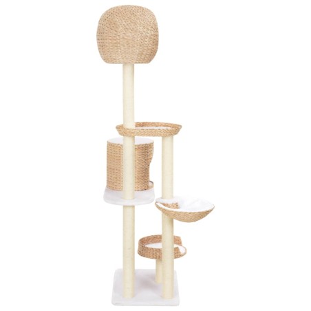 vidaXL Rascador para gatos de hierba marina con poste de sisal 