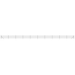 vidaXL Cerca de alambre con pinchos de anclaje gris antracita 1x25 m