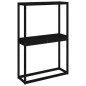 vidaXL Soporte neumáticos madera maciza de pino negro 120x40x180 cm vidaXL Soporte neumáticos madera maciza de pino negro 120x40x180 cm