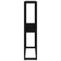 vidaXL Soporte neumáticos madera maciza de pino negro 120x40x180 cm vidaXL Soporte neumáticos madera maciza de pino negro 120x40x180 cm