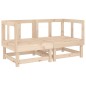 vidaXL Sofás esquineros con cojines 2 uds madera maciza de pino vidaXL Sofás esquineros con cojines 2 uds madera maciza de pino
