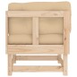 vidaXL Sofás esquineros con cojines 2 uds madera maciza de pino vidaXL Sofás esquineros con cojines 2 uds madera maciza de pino