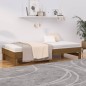 vidaXL Sofá cama extraíble madera maciza de pino marrón 2x(90x200) cm vidaXL Sofá cama extraíble madera maciza de pino marrón 2x(90x200) cm