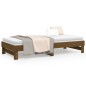 vidaXL Sofá cama extraíble madera maciza de pino marrón 2x(90x200) cm vidaXL Sofá cama extraíble madera maciza de pino marrón 2x(90x200) cm