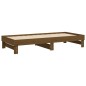 vidaXL Sofá cama extraíble madera maciza de pino marrón 2x(90x200) cm vidaXL Sofá cama extraíble madera maciza de pino marrón 2x(90x200) cm