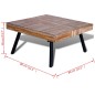 vidaXL Mesa de centro cuadrada de madera de teca reciclada vidaXL Mesa de centro cuadrada de madera de teca reciclada