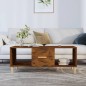 vidaXL Mesa de centro madera contrachapada roble ahumado 102x50x40 cm vidaXL Mesa de centro madera contrachapada roble ahumado 102x50x40 cm