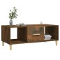 vidaXL Mesa de centro madera contrachapada roble ahumado 102x50x40 cm vidaXL Mesa de centro madera contrachapada roble ahumado 102x50x40 cm
