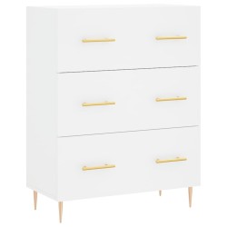 vidaXL Aparador de madera de ingeniería blanco 69,5x34x90 cm